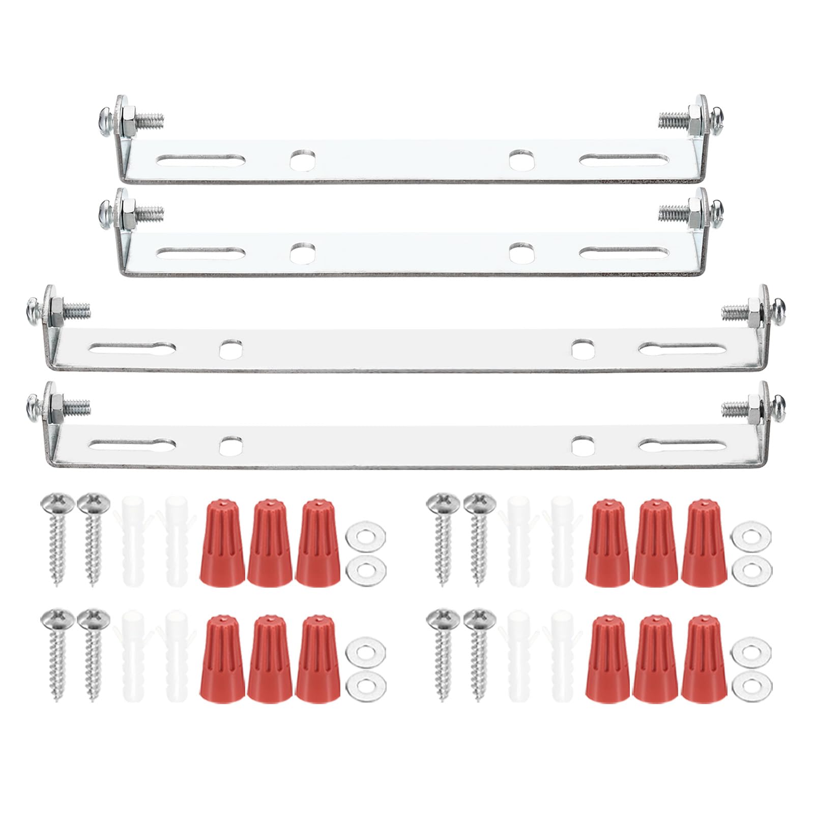 PATIKIL 130mm(5.12"), 150mm(5.91") Universal Light Fixture Mounting Bracket Kit