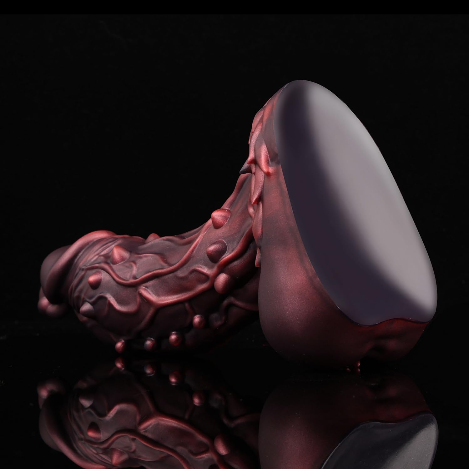 10.8" Nothosaur 「Oak」Huge Thick Dildo, Realistic Silicone Dildos with Strong Suction Cup Anal Play, G-spot Giant Dildo Anal Sex Toys for Women and Men, XXL: XXXL Rust Red