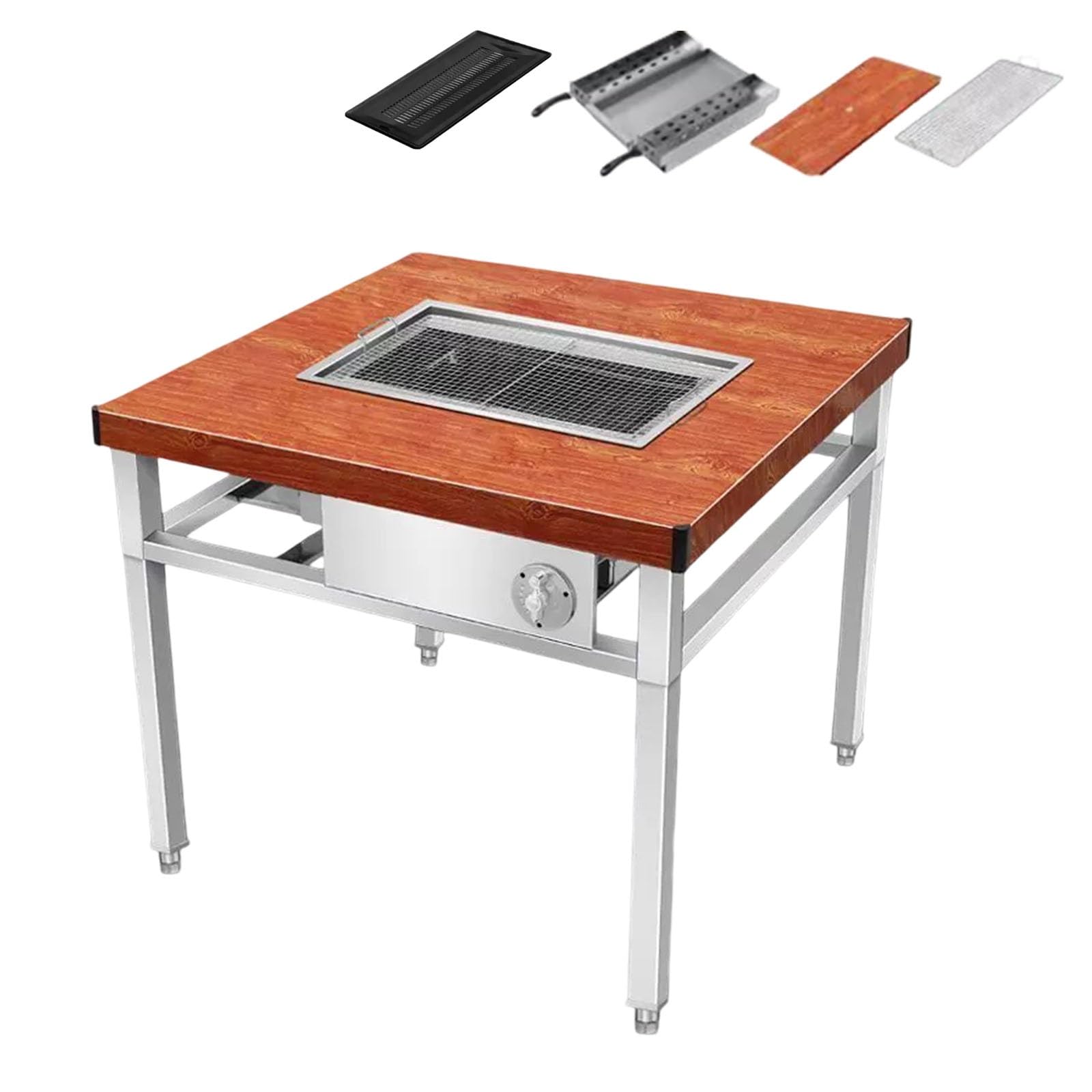 Jidanmian C Indoor Smokeless Bbq Table, Harcoal Bbq Grill Table