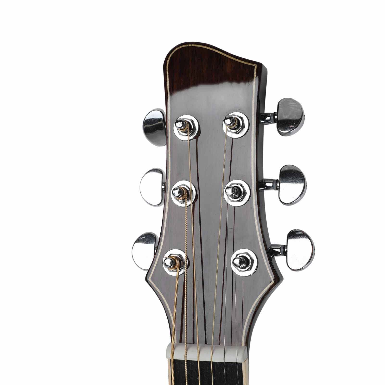 Chitarra Acustica, Abete Rosso e Chitarra Folk da Viaggio in Mogano (Colore retrò)