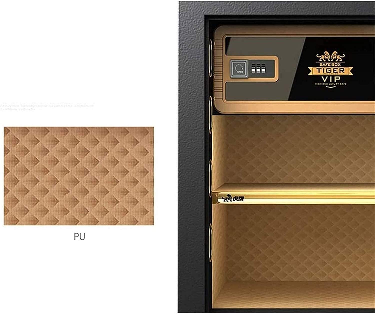 Ognioodporne, wodoodporne i do domu, sejfy hotelowe, zamykane skrzynki Biznesowe przechowywanie gotówki Elektroniczny Deluxe al Security Safe Box, My (Kawa 33 X