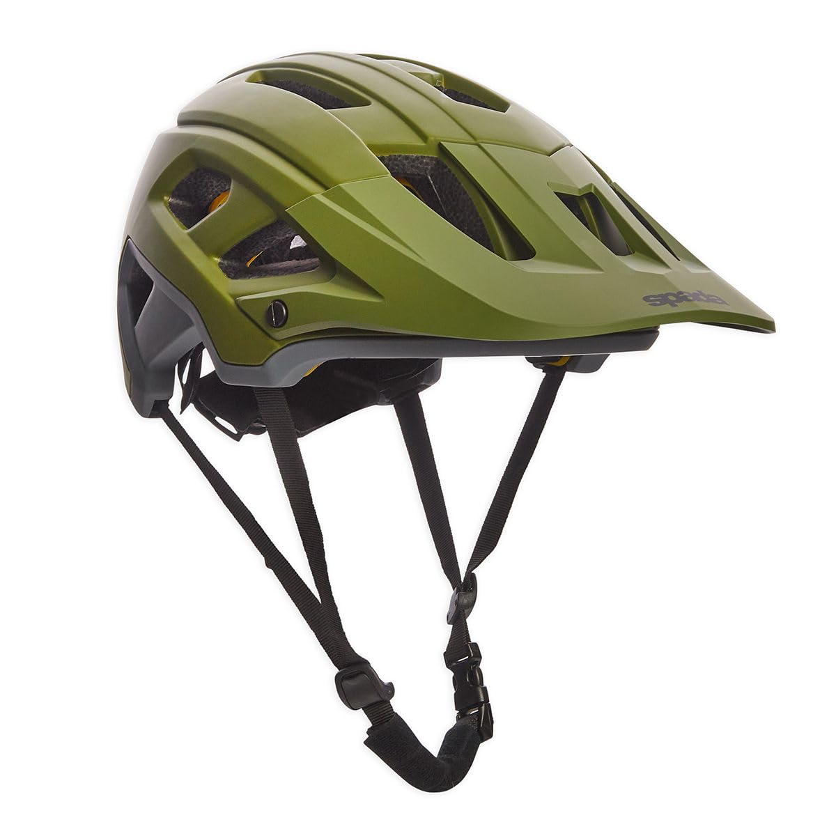 Spada MTB Mountain Bike Cycle MIPS Safety System Helmet (Matt Olive, M/L = 58 to 61cm)