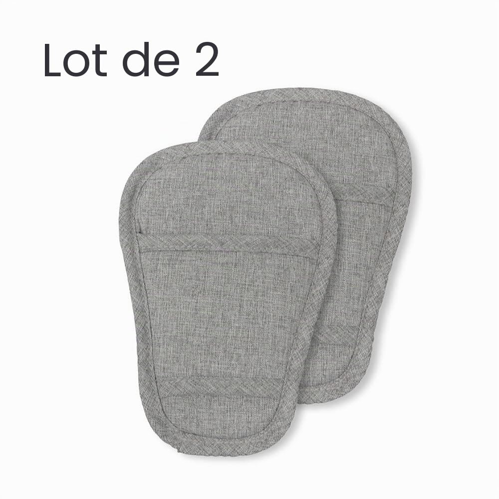 SeedFuture Ceinture de Sécurité pour Poussette Coussin D'entrejambe Gris 2 Pièces, Universel Coussinets de Ceinture de Landau pour Nouveau-nés Nourrissons Enfants