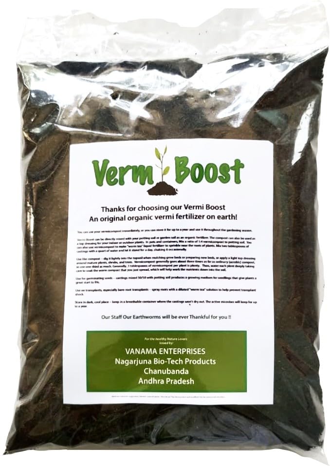 Baishnab 1KG 100% Earthworms Organic Vermi-compost, Black Gold, For Plants health (B0CLVDYGXV) Amazon Price History, Amazon Price Tracker