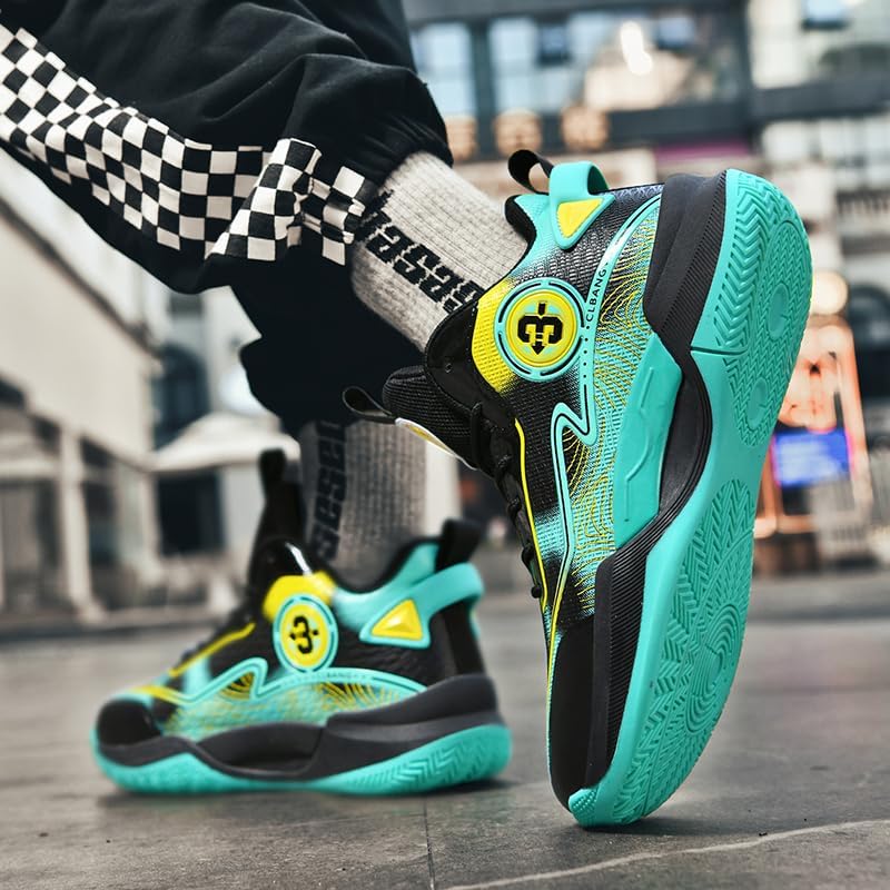 High Top Womens Mens Basketball Shoes Breathable Comfortable Lightweight Fashion Athletic Sneakers Non Slip Unisex-Adult Outdoor Sport Shoe