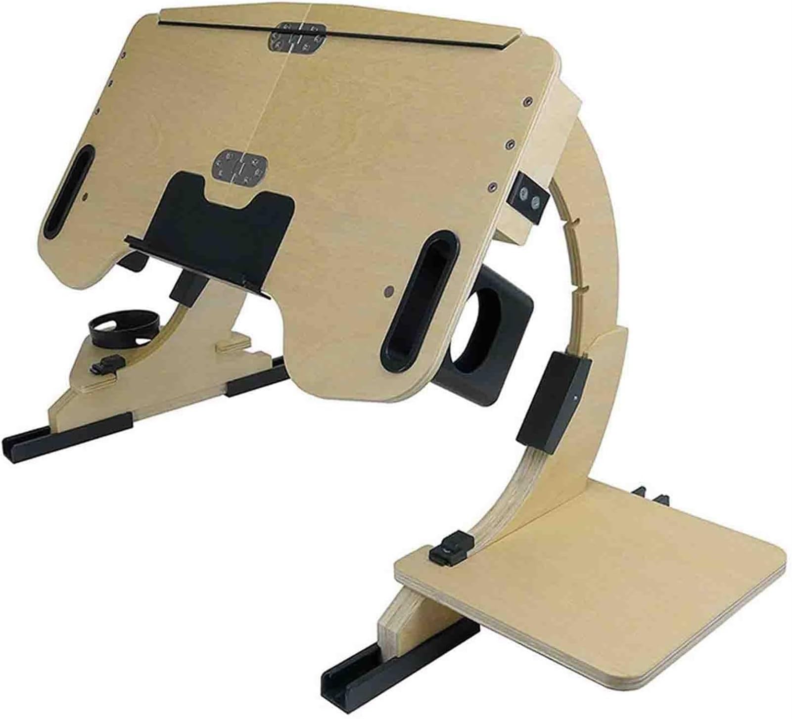 Generic Tavolino da letto per laptop, Staffa regolabile per laptop per notebook, stabile e durevole, Accessori per supporti per computer, per letto, Scrivania da letto pieghevole (D)