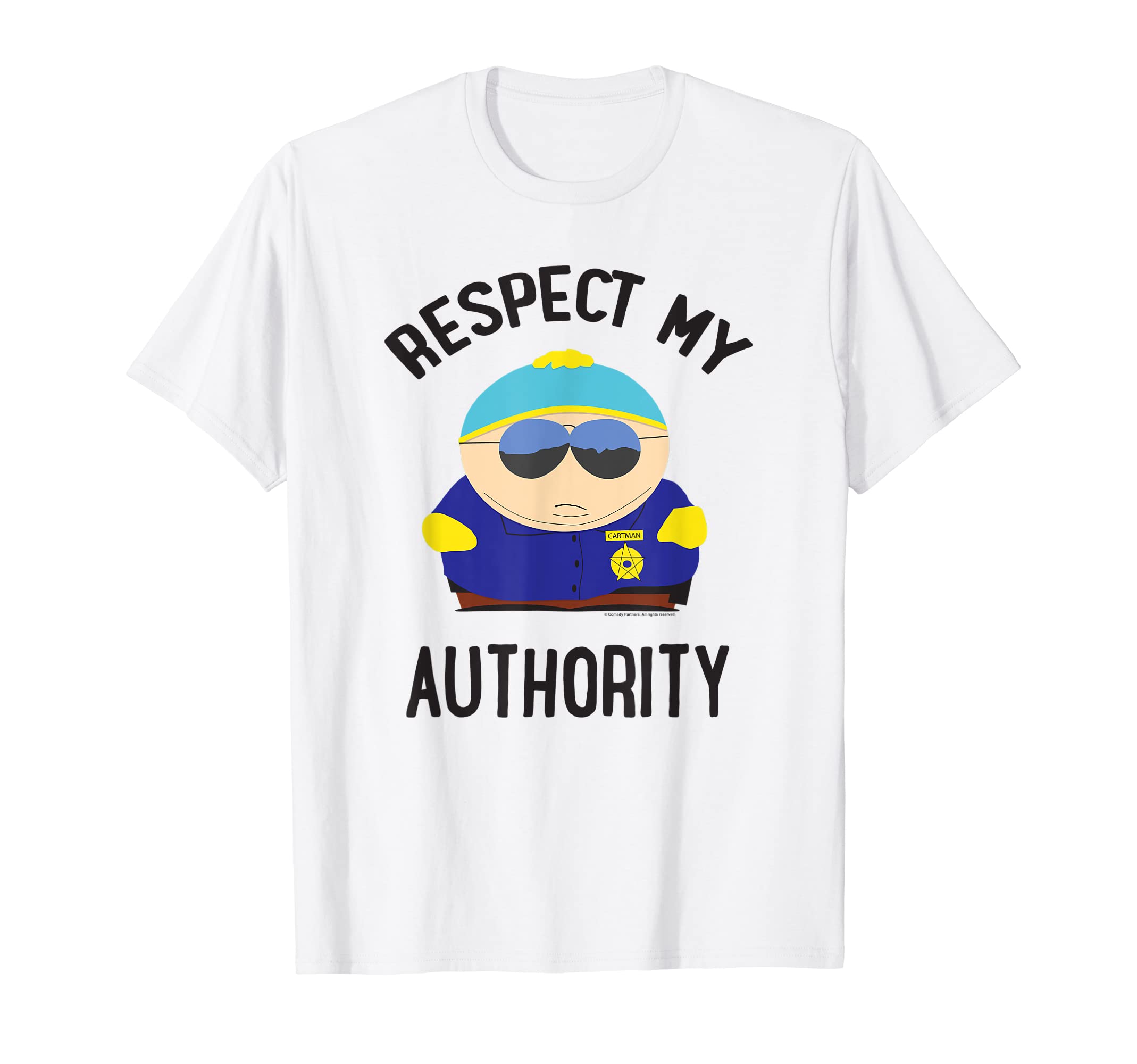 South ParkCartman Respect my Authority T-ShirtOEKO-TEX STANDARD 100