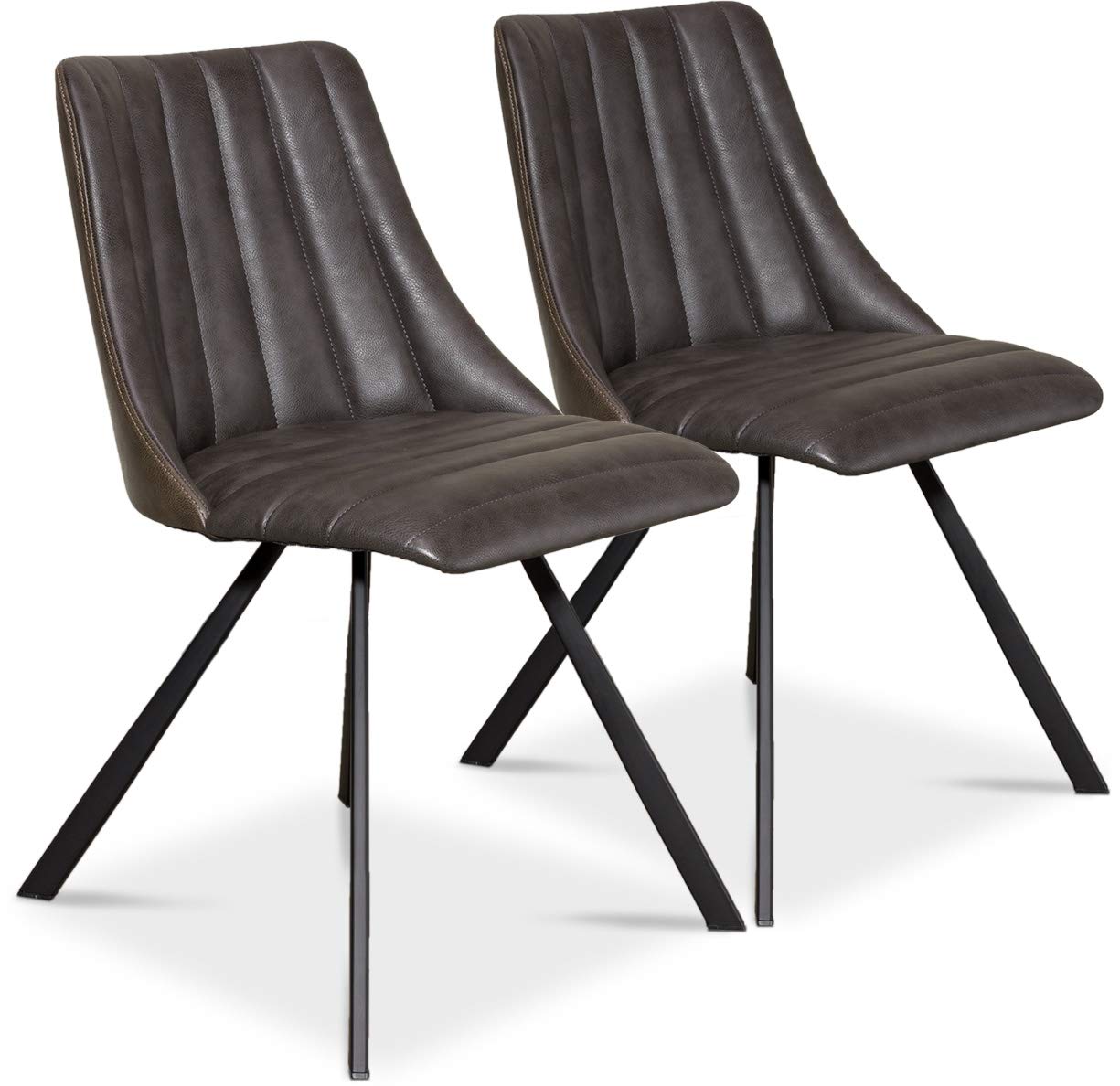 WOLTU Esszimmerstühle BH140gr-2 2er Set Küchenstuhl Polsterstuhl