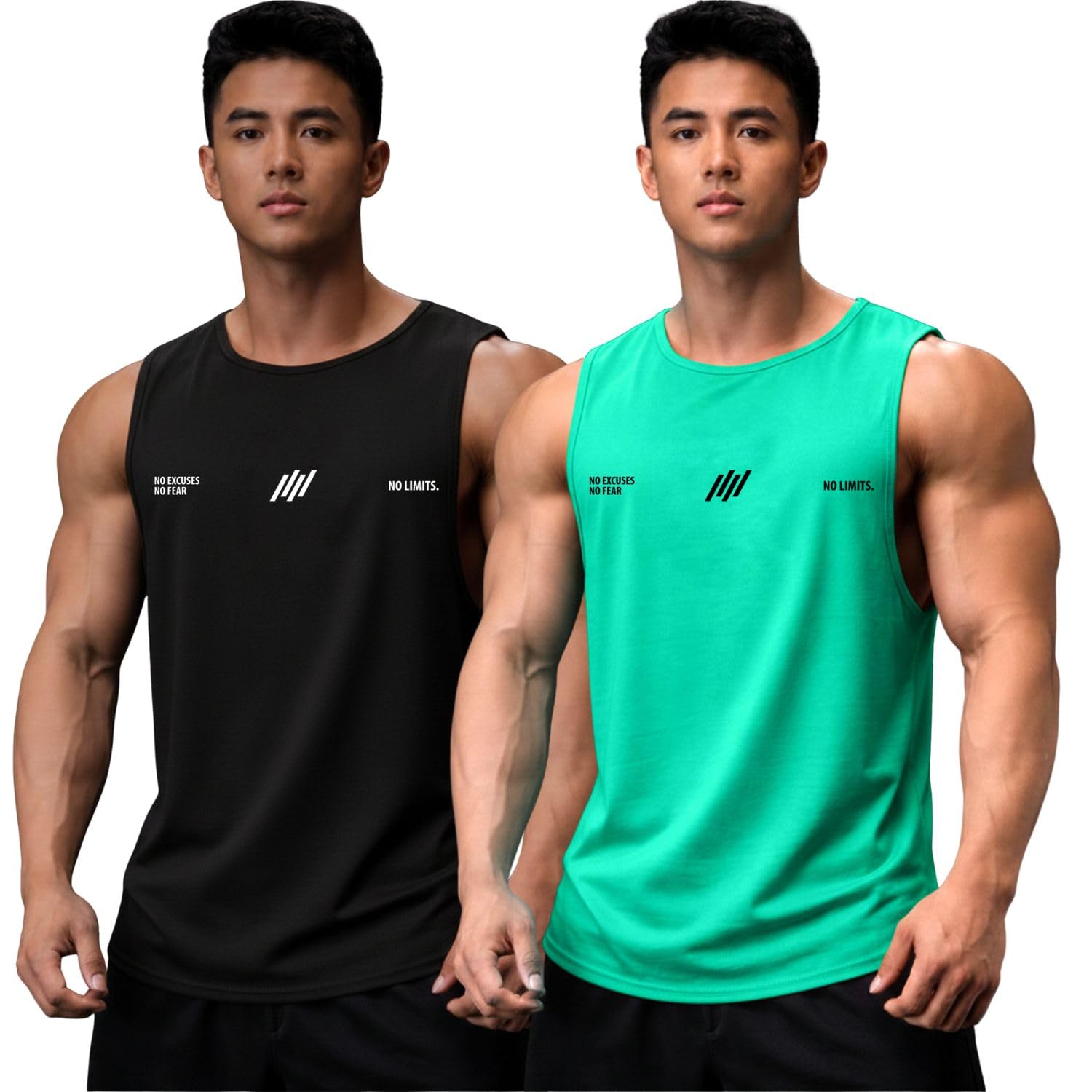 jump cuts || Mens || Printed || Round Neck || Sleeveless || Polyester Vest-picture-28