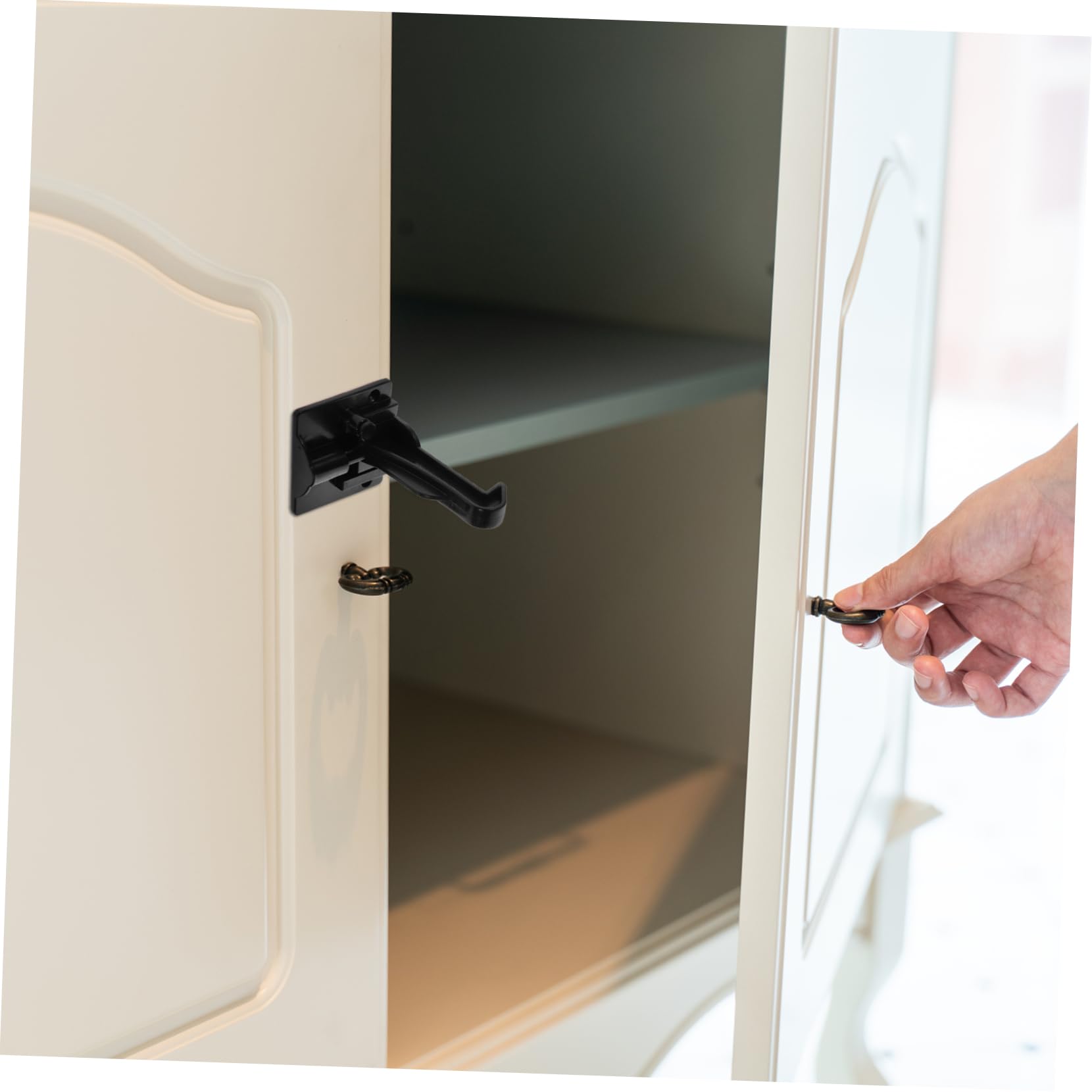 12 Pièces Serrures de Sécurité pour Garçon Fille Verrous Invisibles pour Tiroirs et Placards Installation sans Perçage Protection pour Bébés et Tout Petits