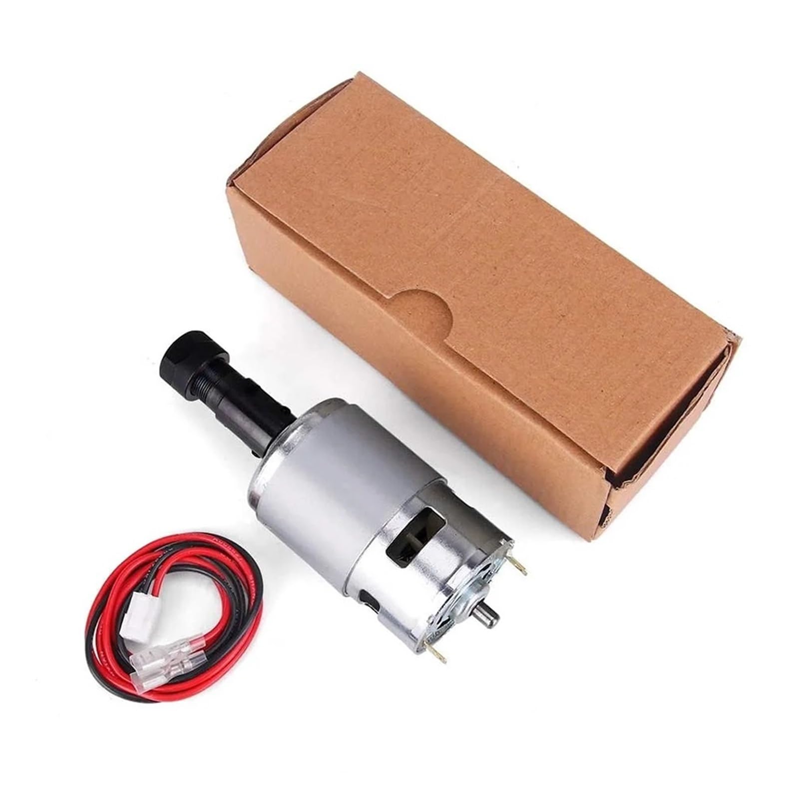 Motor de husillo CNC, Motor de husillo CNC de alta potencia 775, Motor 3018 Pro de 20000 RPM for fresado de madera, herramientas CNC for trabajar la madera Para fresadora CNC(A Set)