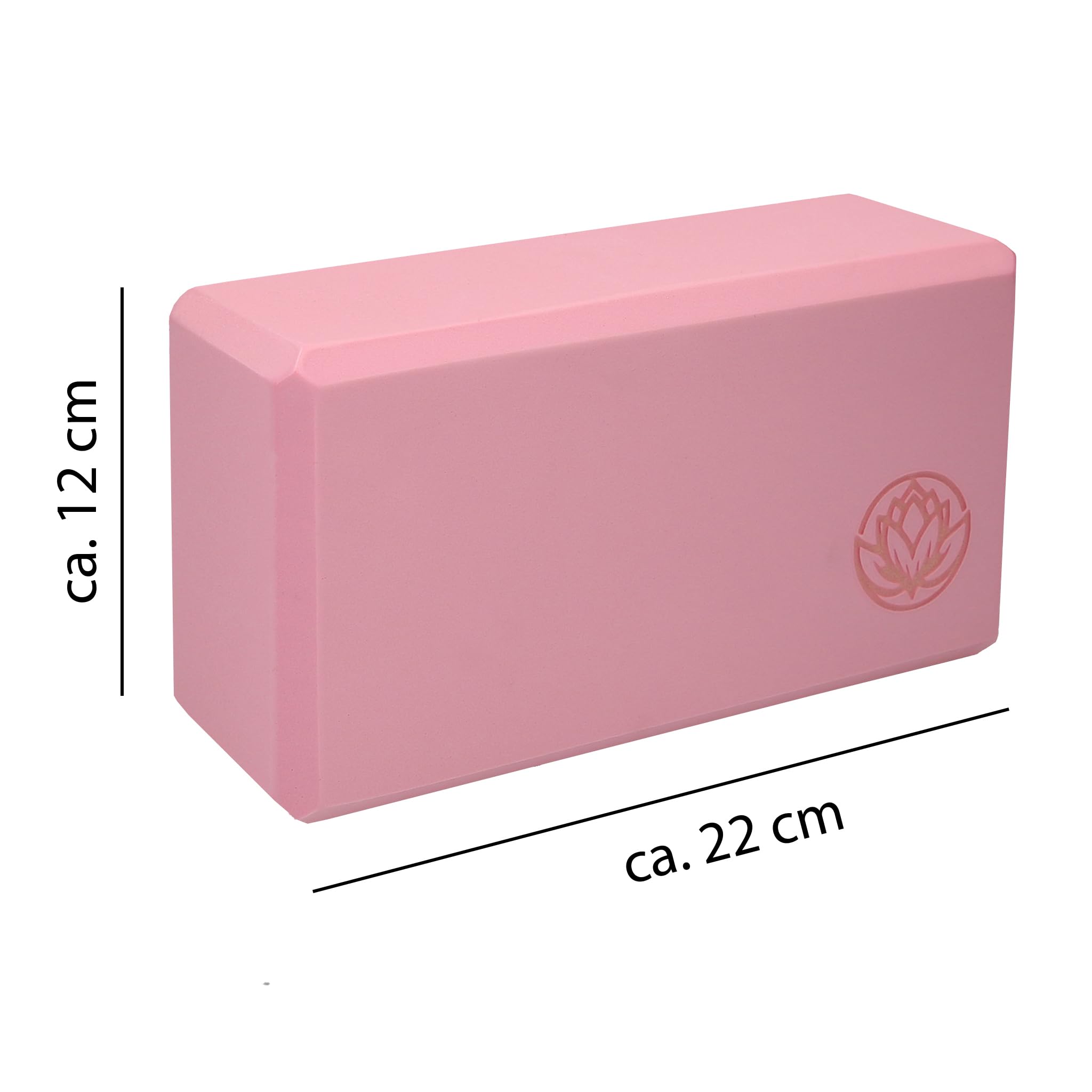 Lot de 2 blocs de yoga VonBueren | 22 x 12 x 7,5 cm par bloc de yoga | Blocs de yoga pour homme et femme en EVA | Blocs pour Pilates