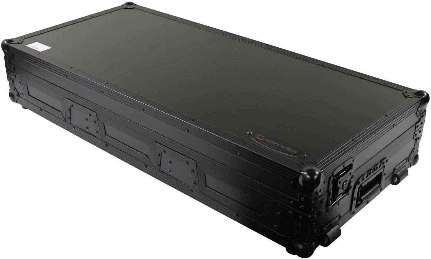 Odyssey Cases Extra Deep Black DJ Coffin Case for 12″ Format DJ Mixer and Two Media Players