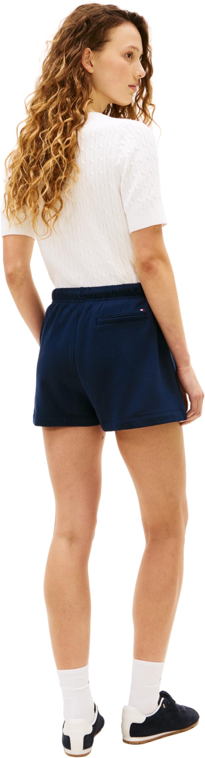 Tommy Hilfiger Th Script Sweatshorts Ww0ww48765 - Szorty dresowe Kobiety