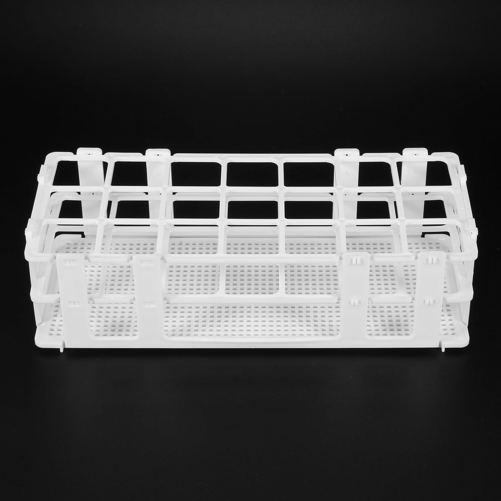 12 Paquetes Estante de Tubo de Ensayo Plástico, Soporte de Estante de Tubos de Ensayo de Laboratorio de 21 Agujeros para Tubos de Ensayo de 30 mm, Desmontable (21 Agujeros)