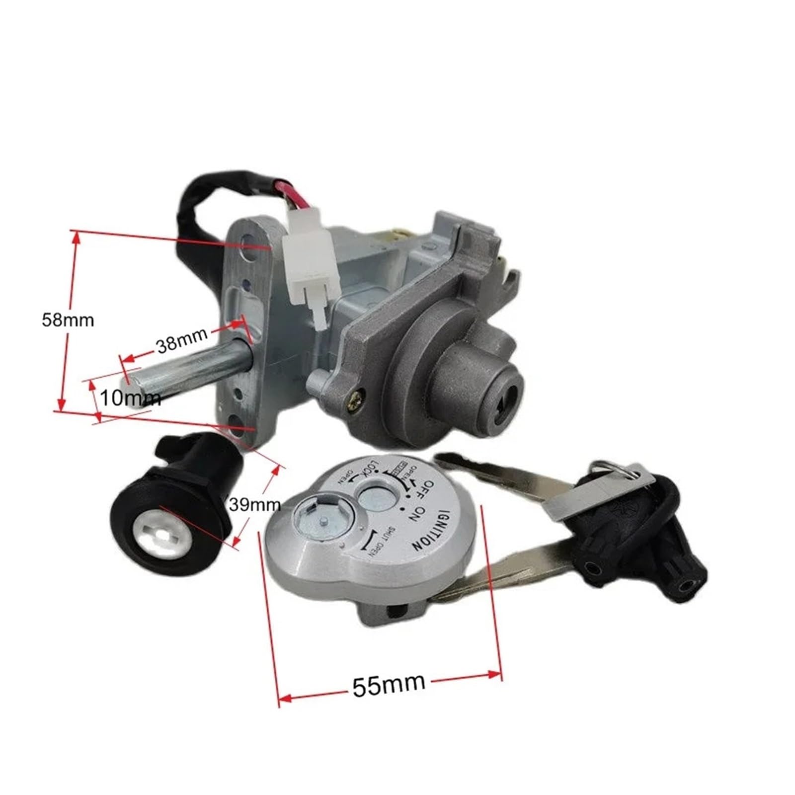 Ajuste Para Yamaha CYGNUS Z 125 XA125, Pieza De Repuesto Para Patinete, Juego Interruptor Llave Encendido, Bloqueo Asiento Cerradura de encendido con llaveJuego
