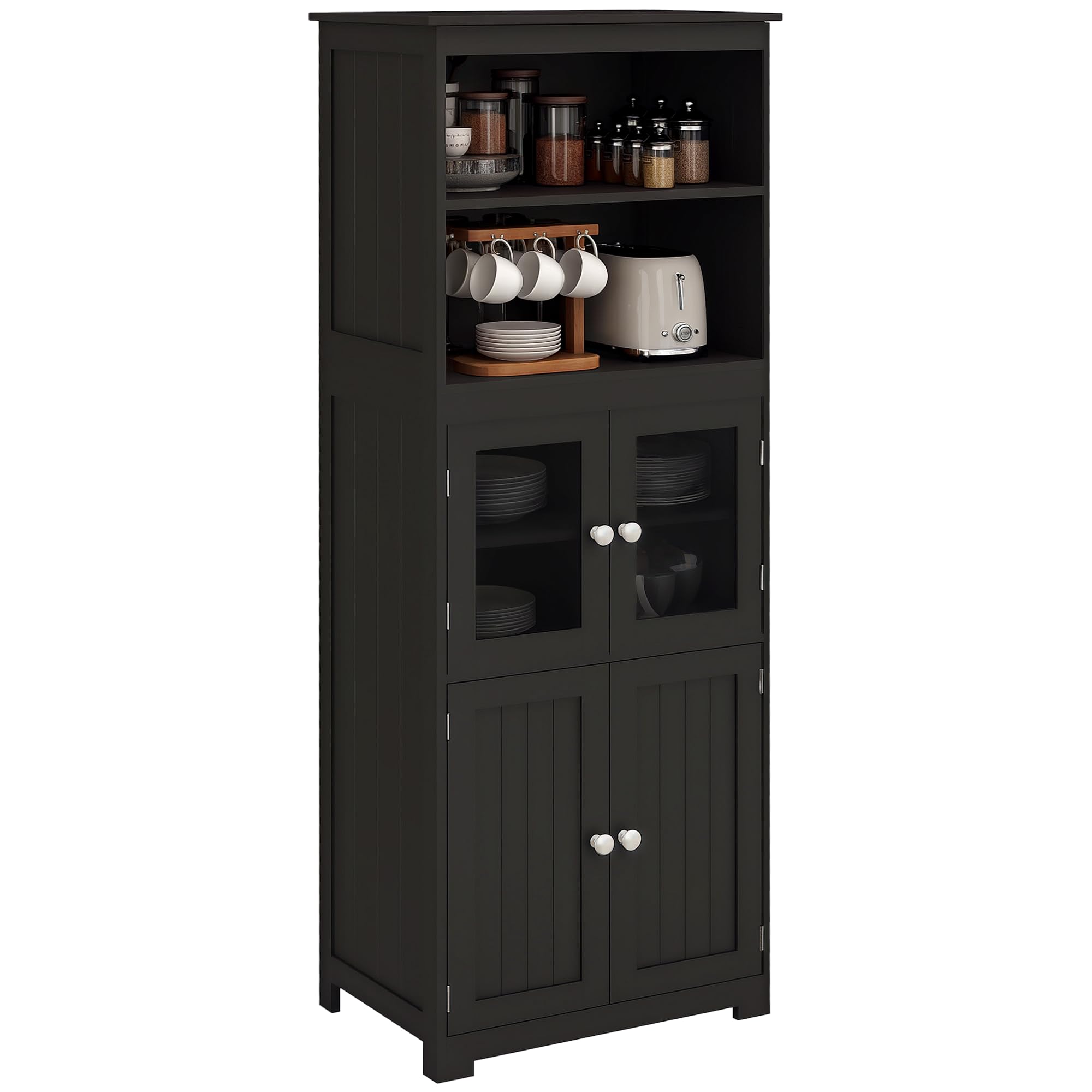 Houten buffetkast - Houten servieskast - Geel - Oldwood de Woonwinkel