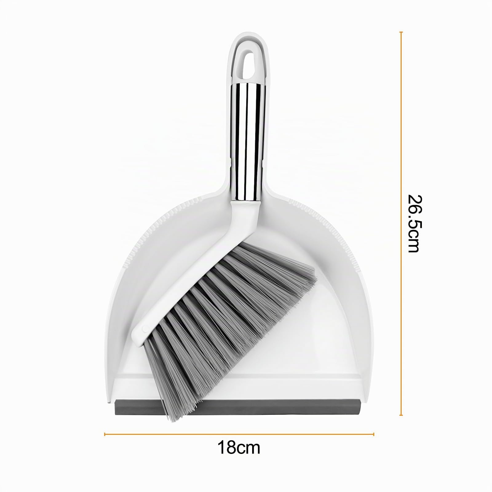 WinGluge Juego de Escoba y Recogedor Pequeños Material de PP, Escoba con Recogedor, Set Mini Cepillos Barrer de Migas, Escoba de Escritorio Que Ahorra Espacio, Combinación de Recogedora Portátil