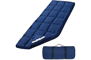 Cot Mattress Topper with Enhanced Thickness for Floor-Based Slumber