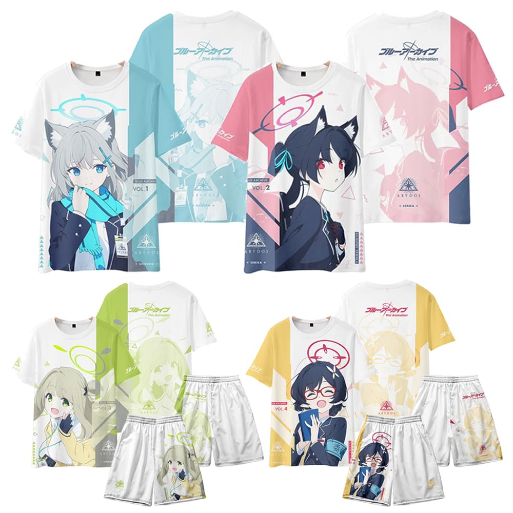 【韓国限定】ブルーアーカイブ カフェメモリア【ミカ】Tシャツ 韓国限定】ブルーアーカイブ カフェメモリア【ミカ】Tシャツ