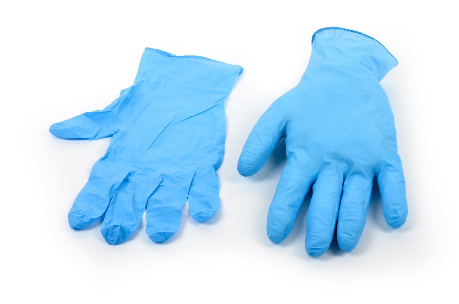 Semy cura senza talco guanti monouso in nitrile, misura XL, a norma AQL 1.5 (10 confezioni da 100 guanti) blu