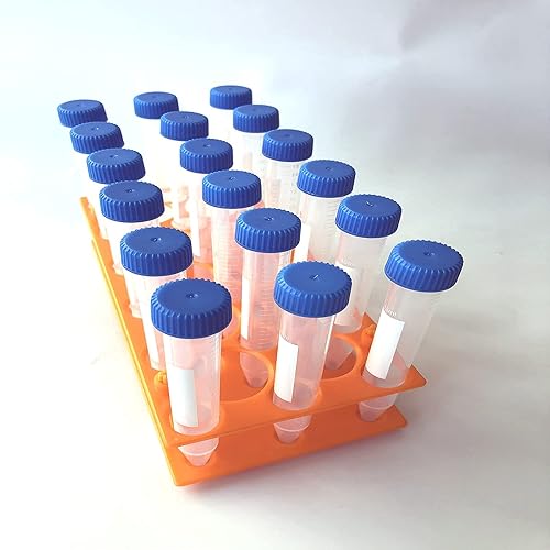 Miniatura 5 de Tubos de centrífuga de 0.5 fl oz, tubos cónicos TEKEFT con tapas de rosca, tubos de centrífuga de polipropileno estéril, marcas graduadas de fondo