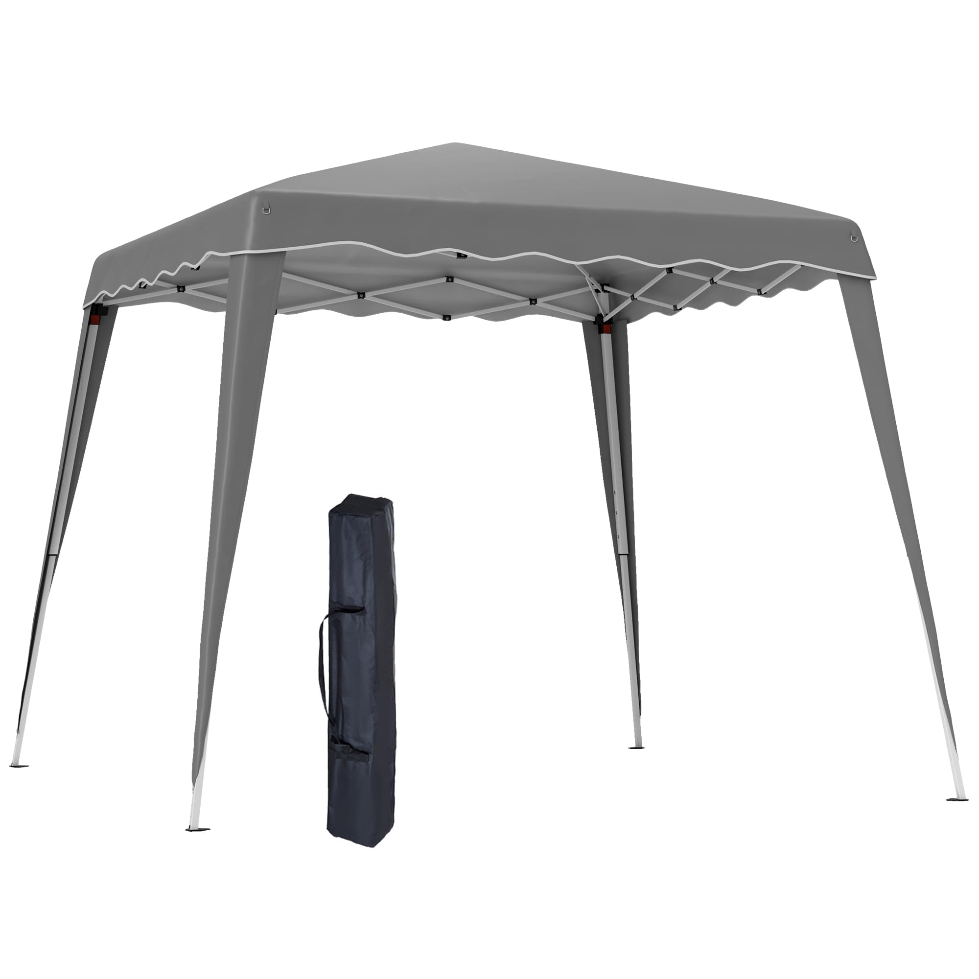 Outsunny Garden Pop Up Gazebo Tent Party Water-Resistant 2.5 X 2.5M Grey from B&Q