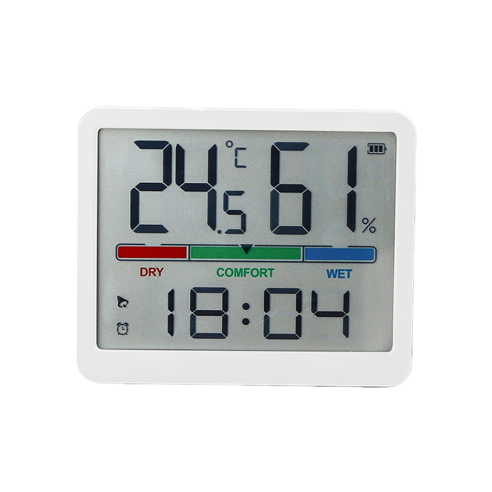 carotoe Alarm Clock for Bedroom Digital Clock Desk Alarm Clocks with Date, Temperature and Humidities for Living Room Decors Digital