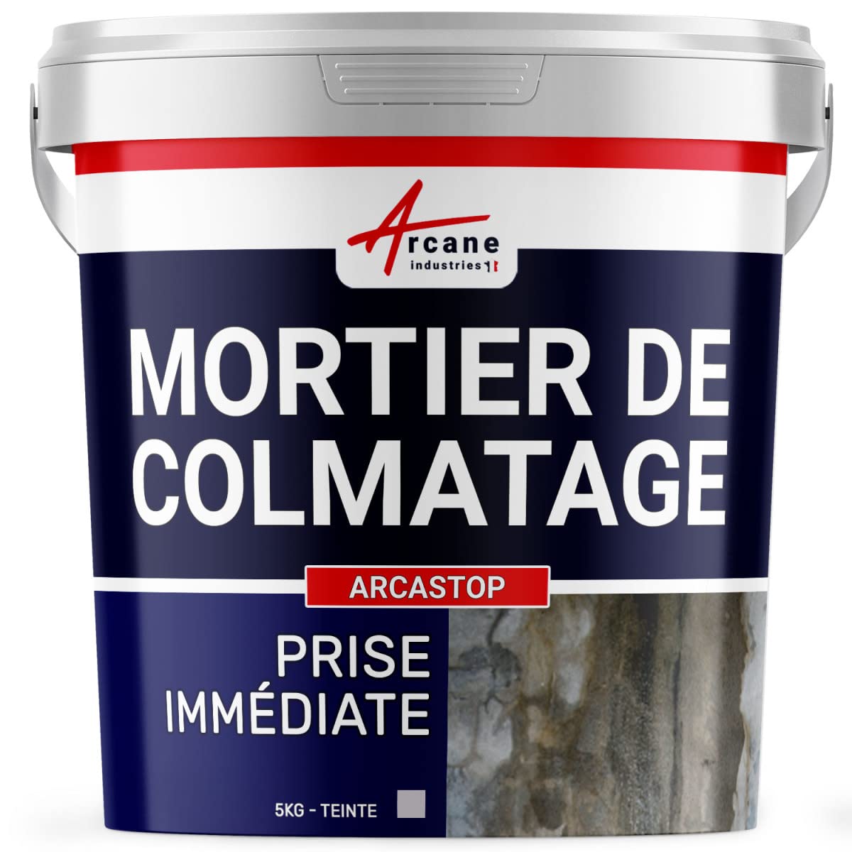 Mortier Réparation Ciment Prise Rapide Stop Fuite - ARCASTOP 5 kg