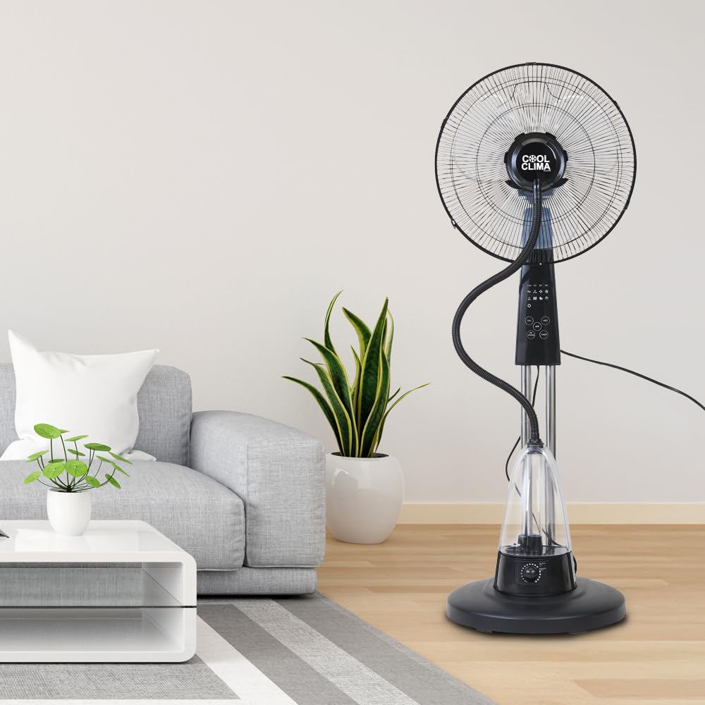 Ventilateur brumisateur sur pied oscillant 70 W
