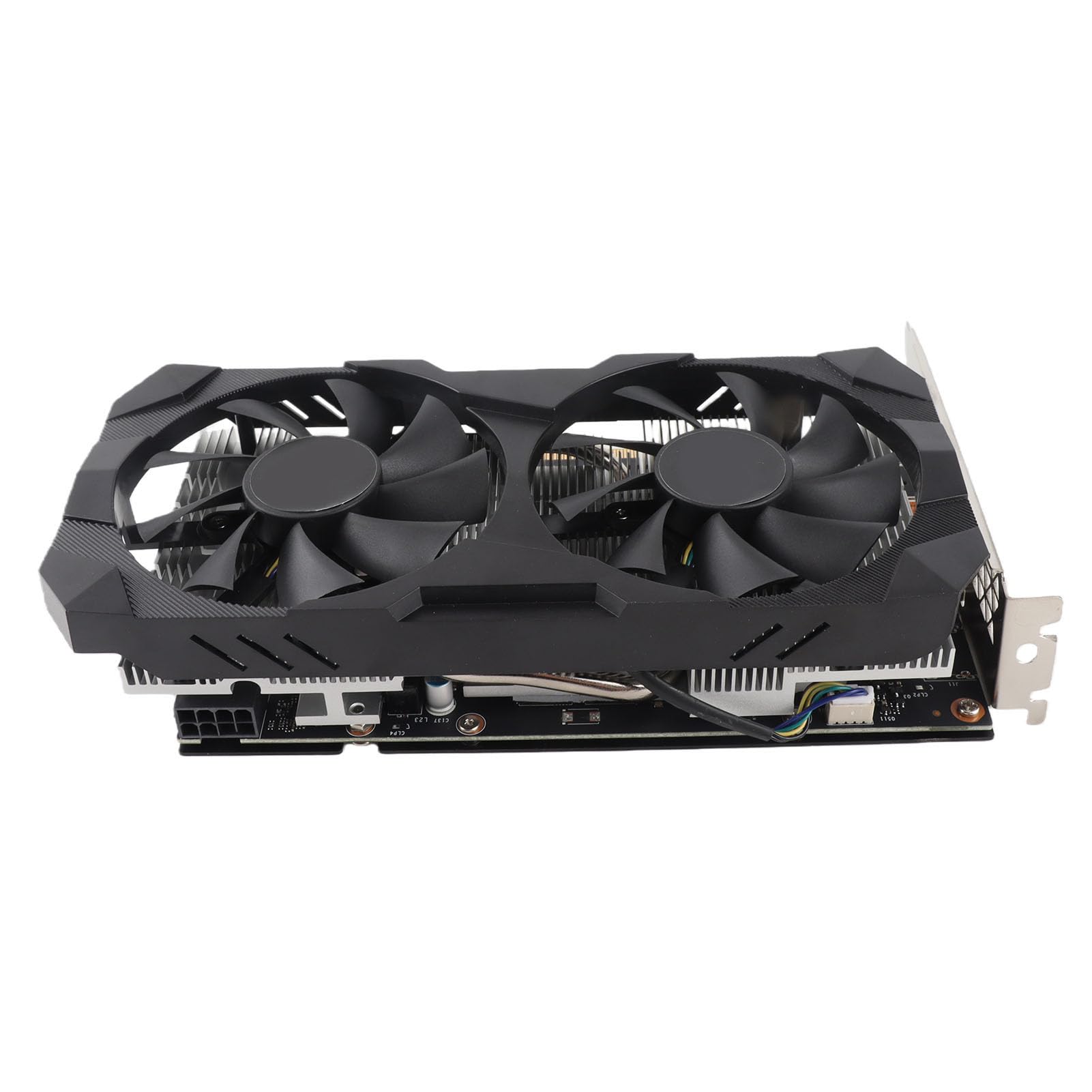 Jectse Karta Graficzna 6 GB GDDR6 192-bitowa Karta Graficzna do Gier z Podwójnymi Wentylatorami Chłodzącymi, Komputera Stancjonarnego do Gier 1080p 2K AAA