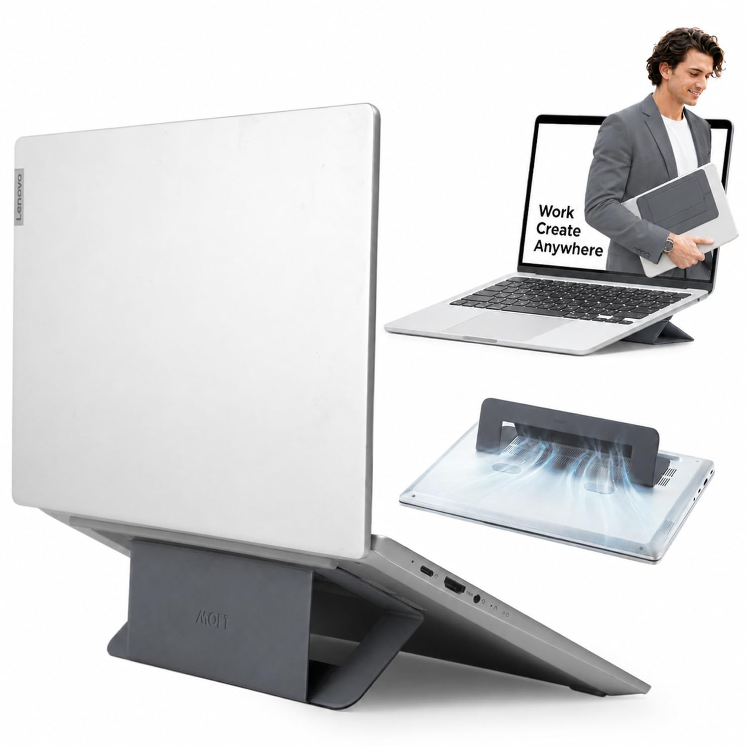 Apple MacBook Air M3 15インチMOFTスタンド付き Amazon.co.jp: MOFT 【新アップグレード版】 ノートPCスタンド ノート