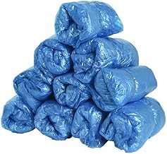 NOVAGO - Pack of 100 Disposable Shoe Covers Plastic Shoe Covers (100)