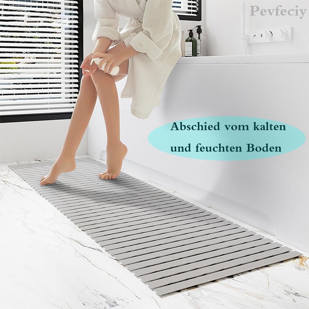Antirutschmatte dusche 60x90 cm / 2.1 kg für Moderne Duschraum Automatische Ableitung Duschmatte rutschfest Waschbar Duscheinlage rutschfest