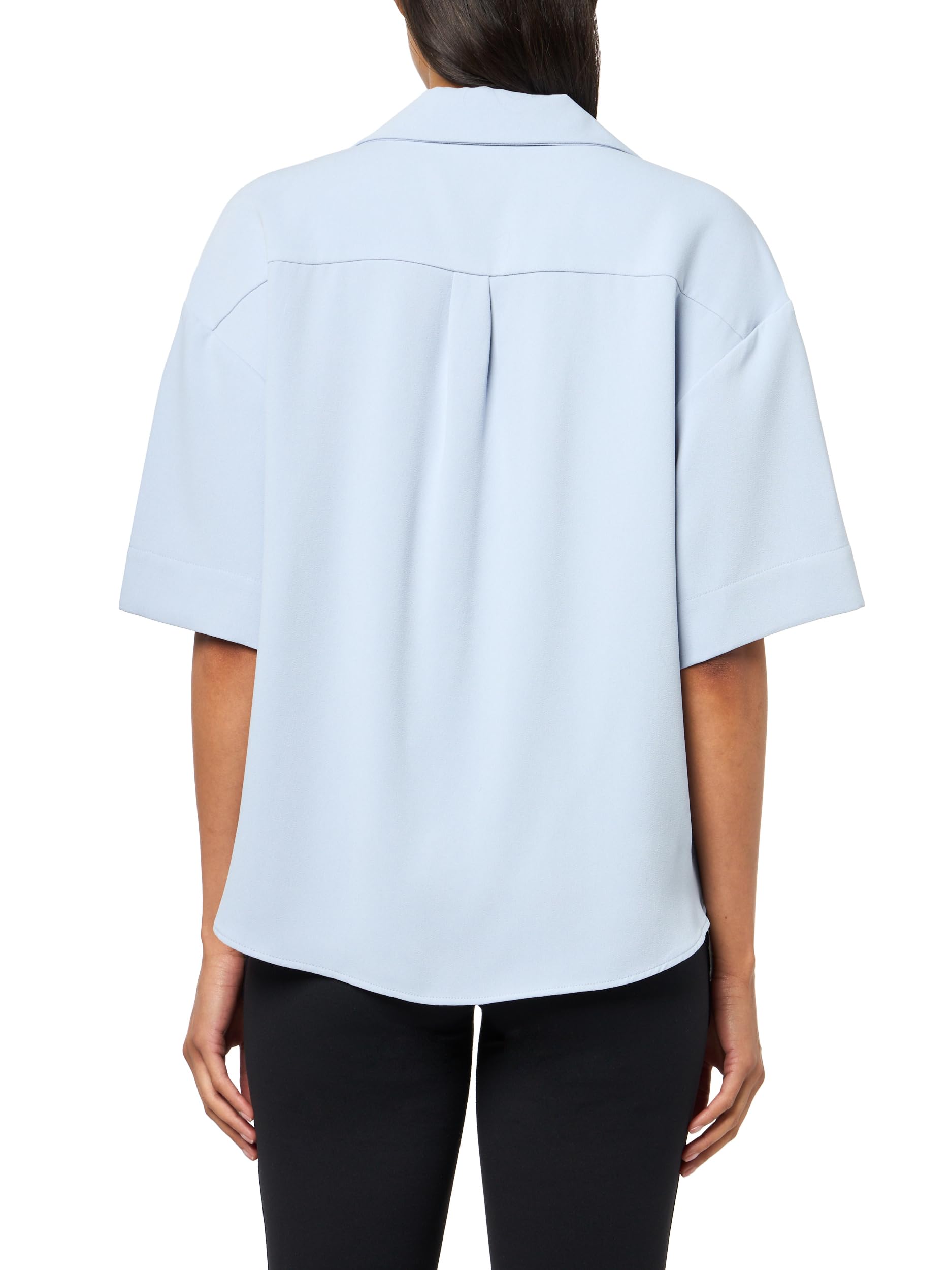 Calvin Klein Crepe Printed Wrap Top Top Cruzado con Estampado de crepé Mujer