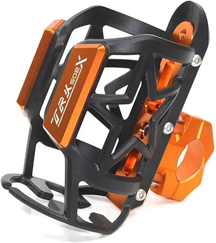 Para Benelli TRK 502X Adv TRK502 X 2019 2020 2021 Accesorios Motocicleta CNC Aluminio Bebida Botella de Agua Bebida Soporte de Taza (Color Naranja)