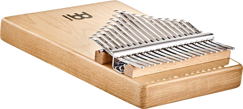 Sonic Energy Solid Body Kalimba – 17 notes, do majeur – Pour la méditation, le yoga, la percussion – Bois d'érable – Accessoires inclus (1B-KL1704S)