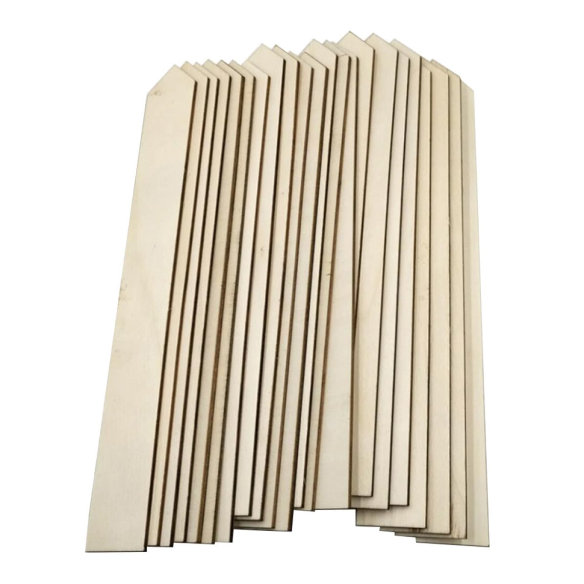 Étiquettes Marqueurs de Jardin Rustiques 24x3cm en Bois 100 pour Plantes pour Potager et Jardin en Plein Air