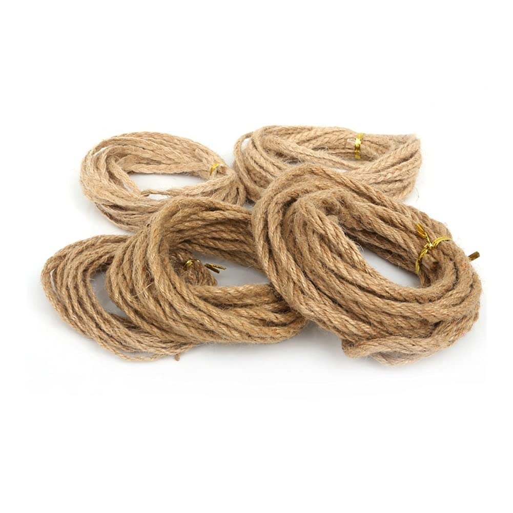 Natural Jute Twine, 5M/lot 2mm Natural Burlap Hessian Jute Twine Cord Hemp Rope