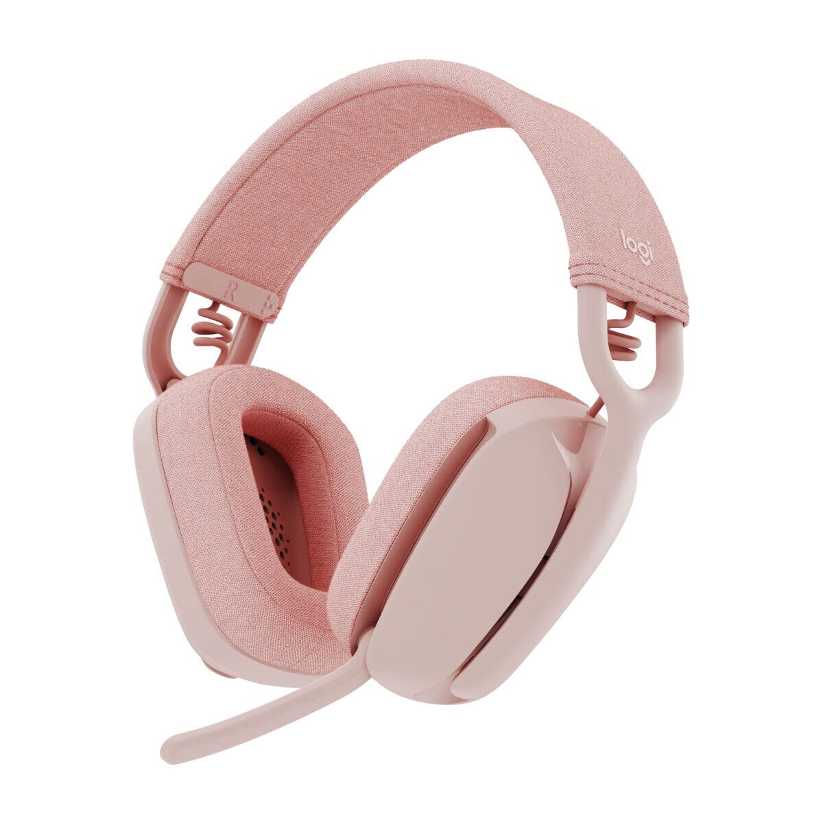 Logitech Zone Vibe 100 Kablosuz Kulak Üstü Kulaklık, Gürültü Önleyici Mikrofon, Pembe