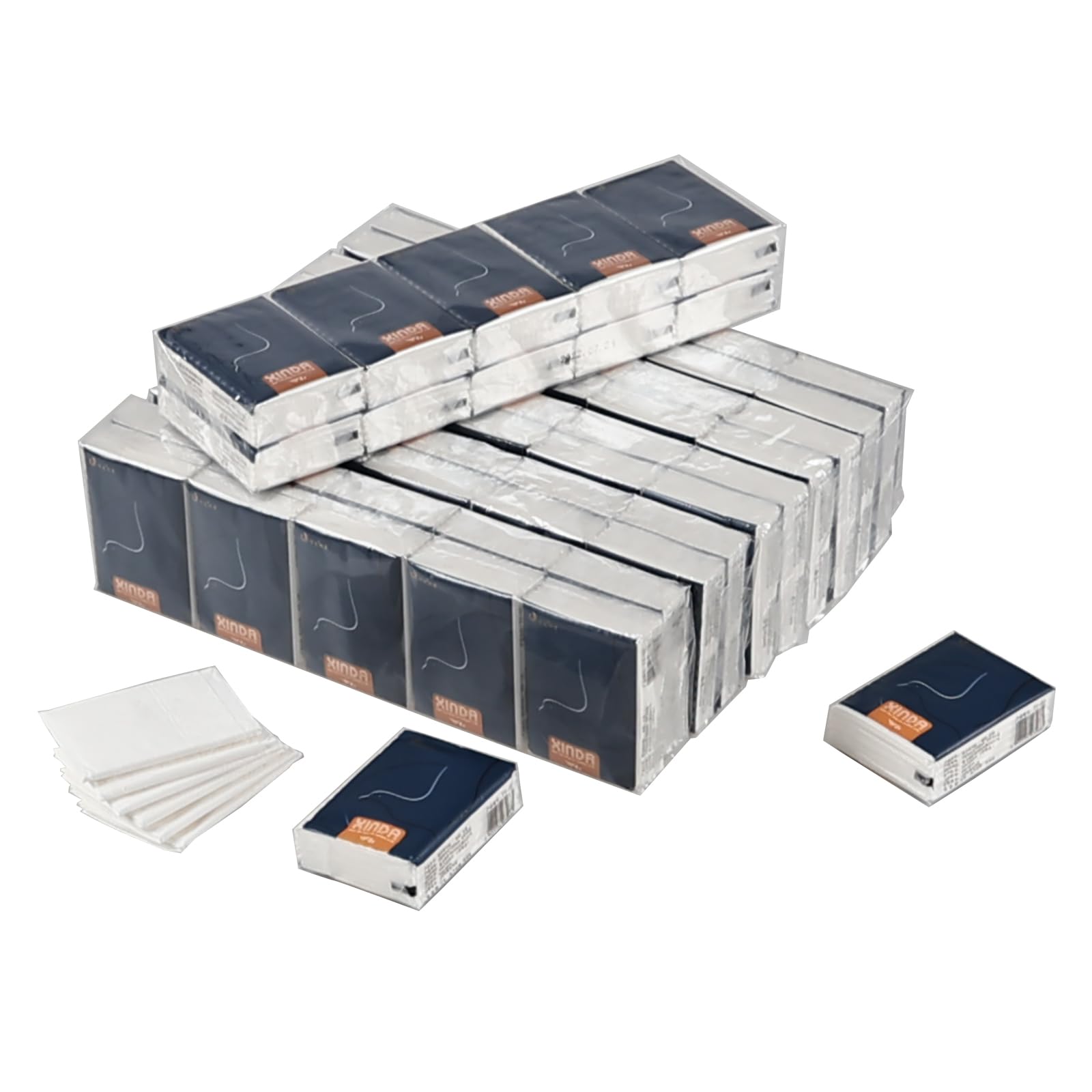 Vadidiya 480 Packs Facial Travel Tissue Packs, 4-Ply Pocket Size Tissues
