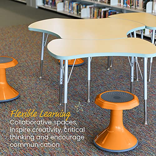 Image of ECR4Kids ACE Active Core Engagement Wobble Stool, 15-Inch Seat Height, Flexible Seating, Orange