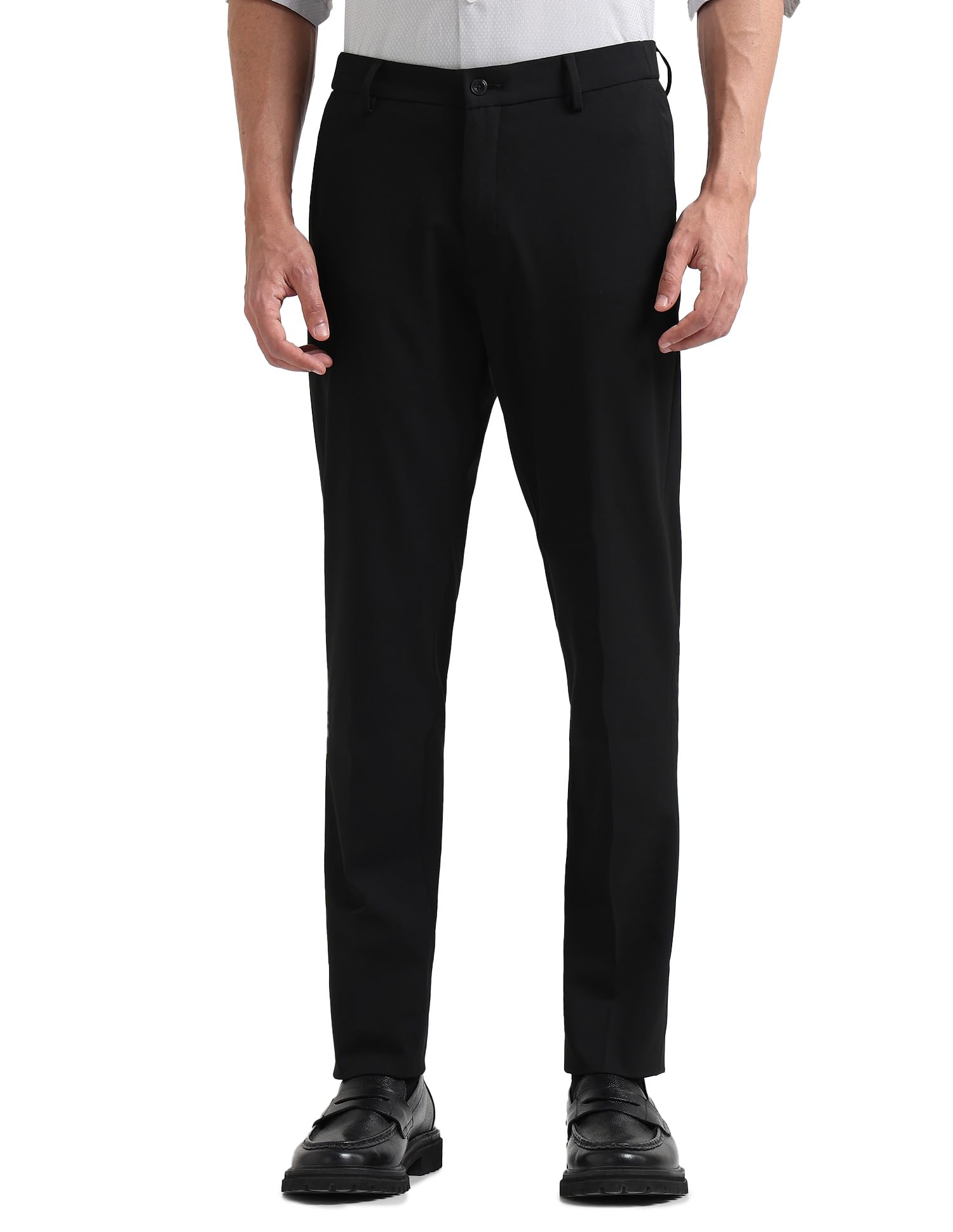 arrow Newyork Men's Mid Rise Super Slim Fit Trousers-picture-19