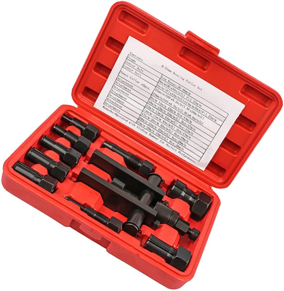 Angoily Bearing Puller Bearing Separator Kit 10pcs Blind Hole Collet