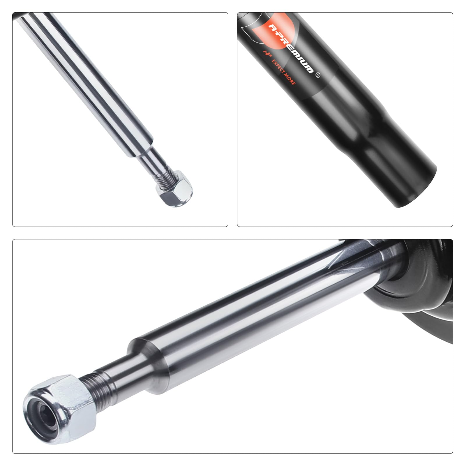 Frankberg 2 amortiguadores delanteros de 552 mm a presión de gas (334946) | Compatible con: Serie 3 E46, Serie 3 Coupé E46, Serie 3 Convertible E46, Serie 3 Touring E46