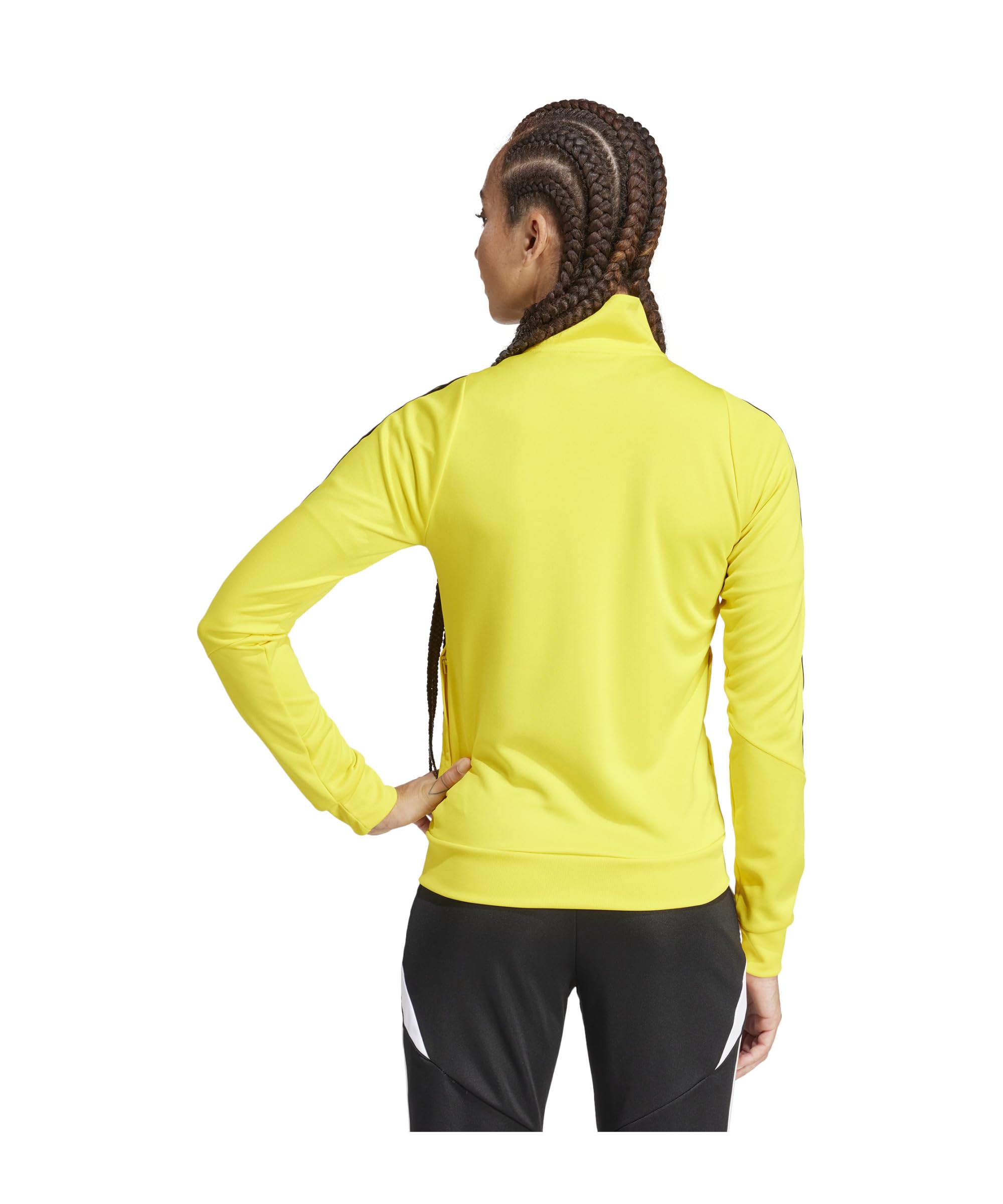 adidas Donna Tiro24 Training Full Zip Track Suit, team yellow/white, L