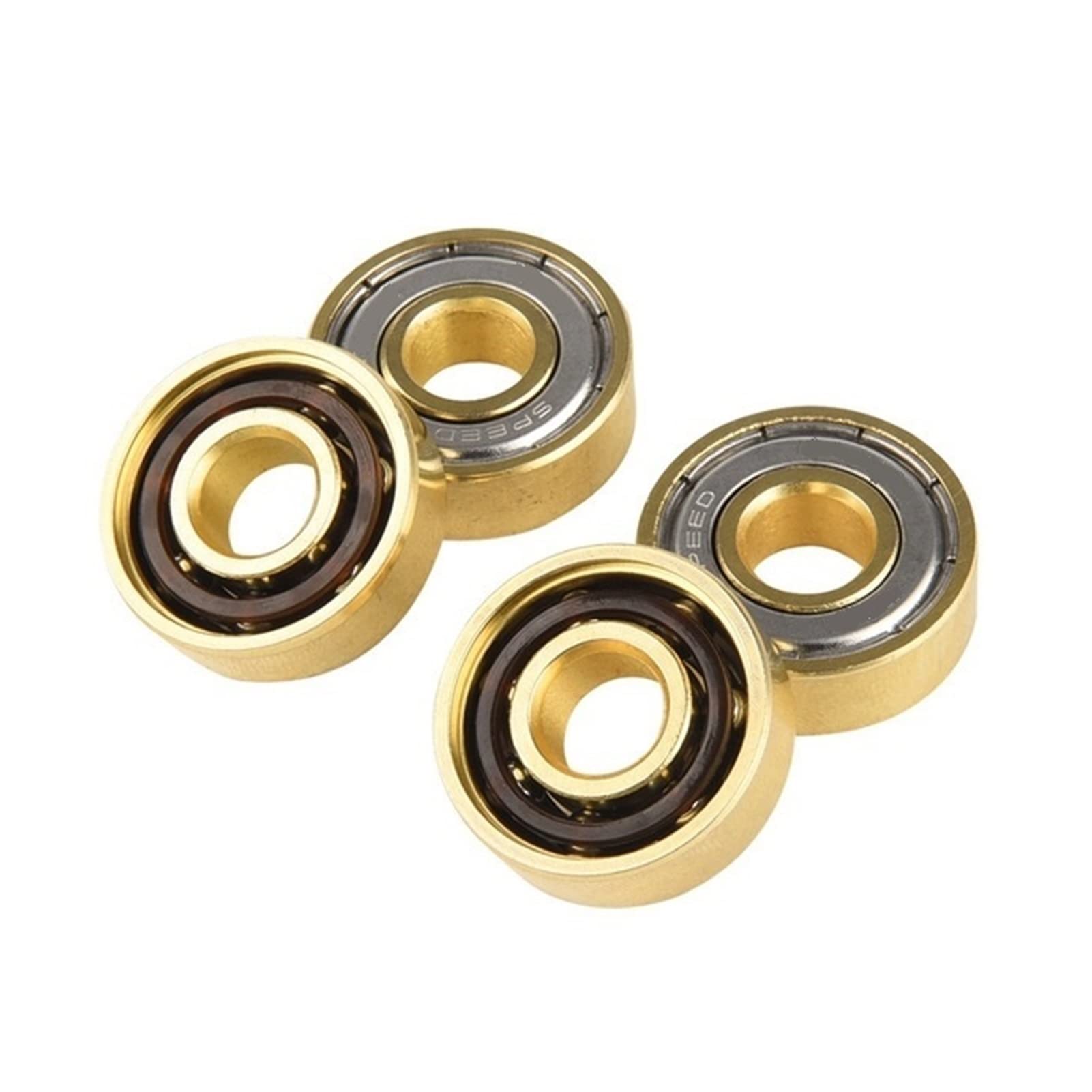 Roulements de skateboard en titane doré pour longboard et roller quad x8