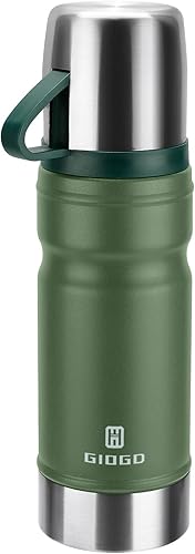 Vacuum Insulated Water Bottle Thermo Water Flask with Cup 680ml/23oz Stainless Steel Thermal Water Bottles Thermo for Hot and Cold Drinks Coffee