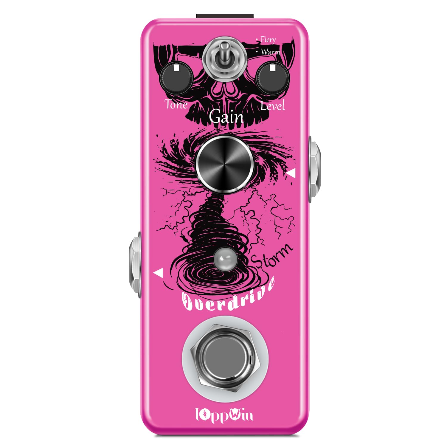 Tube Screamer Overdrive Gitarrenpedal - Dual Modes (Warm/Hot), Metallgehäuse, True Bypass, LED-Statusanzeige