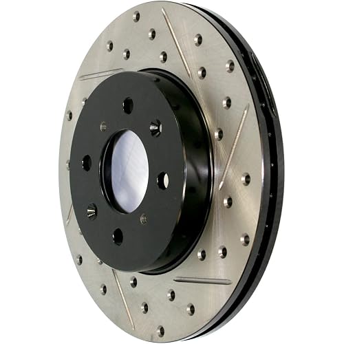 StopTech 127.61123R Sport Drilled/Slotted Brake Rotor (Front Right), 1 Pack